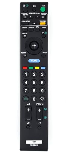 Ersatz Fernbedienung passend für Sony RM-ED011 RM-ED011W Fernseher TV/Schwarz von Alltro