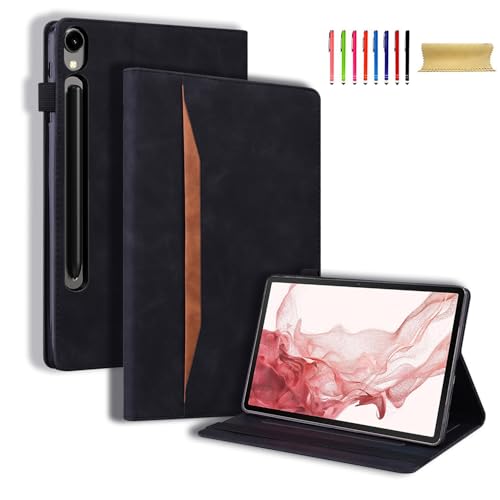 Allytechgroup Flip Case für Samsung Galaxy Tab S10 FE+ Plus 13.1 Zoll 5G 2025 SM-X620 X626B, Premium PU Leder Ständer Gummiband Fronttasche Schutzhülle Tablet Cover, Schwarz Allytechgroup Flip Case für Samsung Galaxy Tab S10 FE+ Plus 13.1 Zoll 5G 2025 SM-X620 X626B, Premium PU Leder Ständer Gummiband Fronttasche Schutzhülle Tablet Cover, Schwarz von Allytechgroup