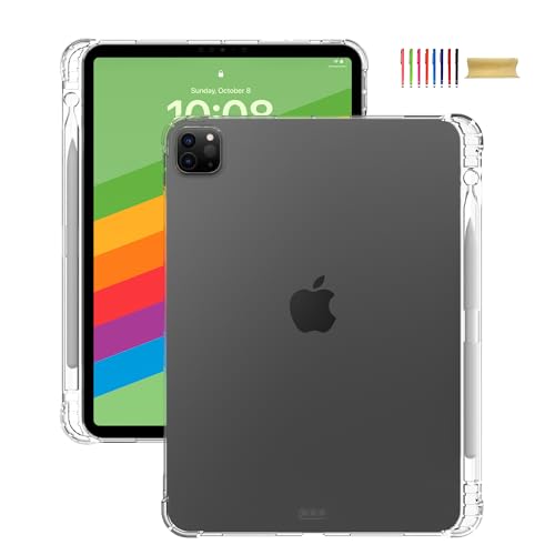 Allytechgroup iPad Pro 13 Zoll Hülle 2024 mit Stifthalter, Soft TPU Clear Anti-Gelb Stoßfest Slim Fit Anti-Scratch Shell Silikon Hülle für Apple iPad Pro 13 Zoll 2024 M4, Klar Allytechgroup iPad Pro 13 Zoll Hülle 2024 mit Stifthalter, Soft TPU Clear Anti-Gelb Stoßfest Slim Fit Anti-Scratch Shell Silikon Hülle für Apple iPad Pro 13 Zoll 2024 M4, Klar von Allytechgroup