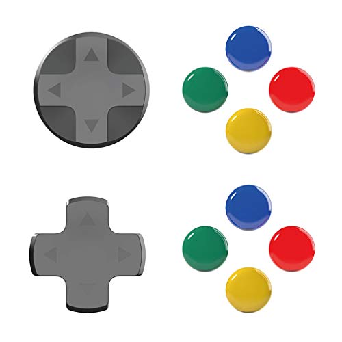 Almencla D Pad Kreuztasten und ABXY Knöpfe Tasten Aufkleber Sticker für Nintendo Switch, 6,5 x 7,7 x 1 cm von Almencla