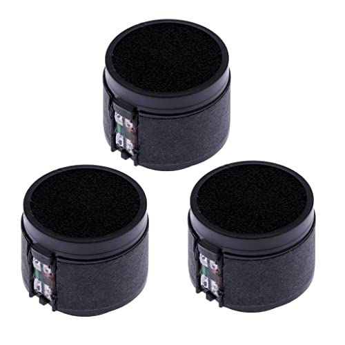 Almencla Mikrofonkapsel Kondensatormikrofon-Kapsel/Mikrofon Patrone für KTV, 3er Pack, Schwarz von Almencla