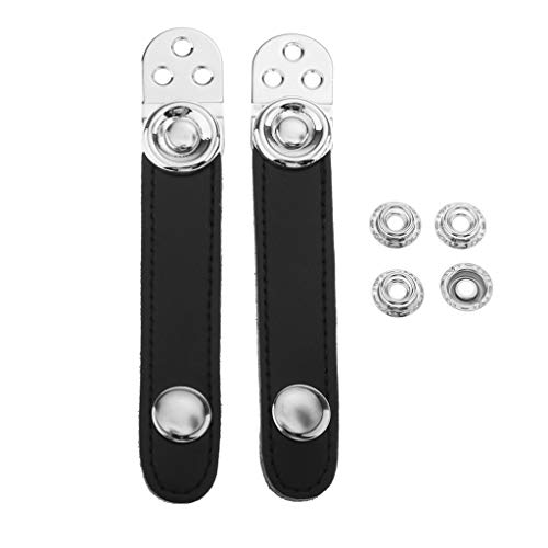 Verstellbare PU-Leder Akkordeon-Riemen Akkordeon Balgriemen mit Schnallen, 2er Pack - Mittenabstand 8,6 cm von Almencla