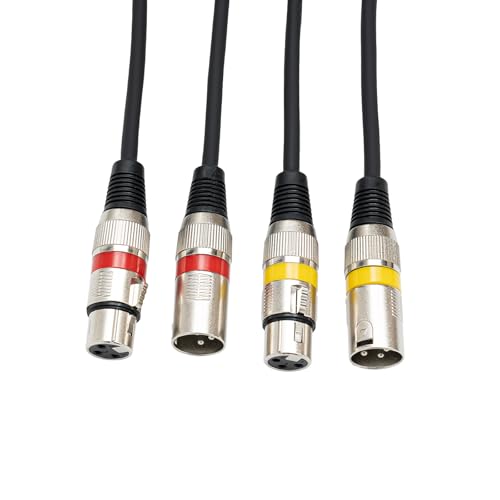Alnemy XLR Kabel Mikrofonkabel,RVPE Audio-Mikrofonkabel,16 * 0.15BS,für Bühnenbeleuchtung Kommunikationskabel DMX Signal,Phantomspeisung, Aufnahmegeräte (2, 10m) von Alnemy