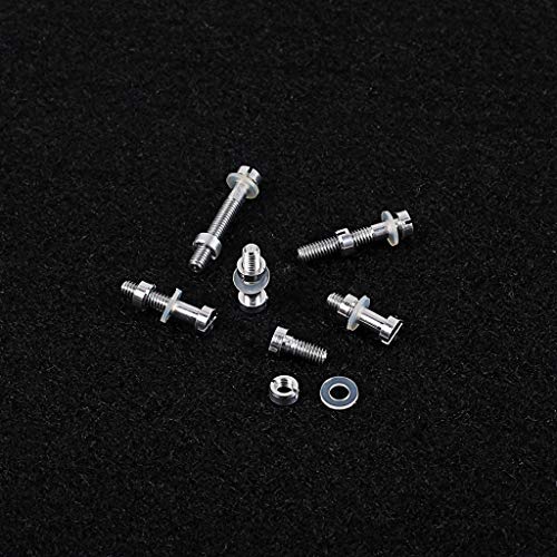 Alnicov 6PCS Plattenspieler Headshell Cartridge Stylus Montagekit Metallschraube Schraube Mutter Unterlegscheibe Set Lp Plattenspieler Zubehör von Alnicov