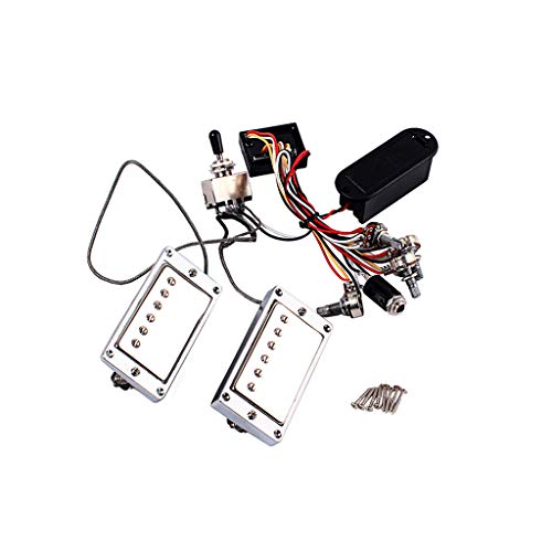 Alnicov Active LP Gitarren Pickup Humbucker mit mit elektronischer Schaltung Akku Box Set Alnicov Active LP Gitarren Pickup Humbucker mit mit elektronischer Schaltung Akku Box Set von Alnicov