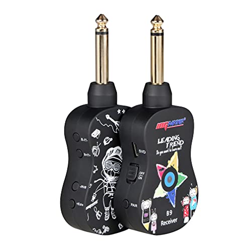Alnicov Kabelloses Gitarrensystem, UHF-Gitarrensender, Empfänger, wiederaufladbar mit Bluetooth-Reverb-Effekt für E-Gitarre, Bass, Violine, B9 Alnicov Kabelloses Gitarrensystem, UHF-Gitarrensender, Empfänger, wiederaufladbar mit Bluetooth-Reverb-Effekt für E-Gitarre, Bass, Violine, B9 von Alnicov
