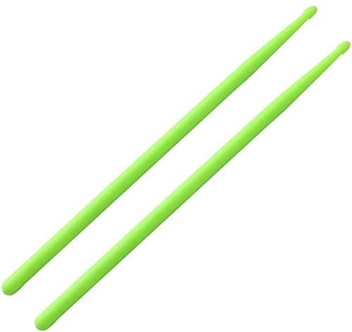 Alnicov Leuchtende Drumsticks, 1 Paar 5 A fluoreszierende Drumsticks für Bühnenauftritte, professionelle Schlagzeuger Anfänger (grün) von Alnicov