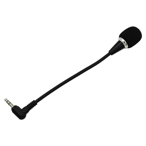 Alnicov Mini-Mikrofon, 3,5 mm Audio-Anschlusskopf, idealer Mikrofon-Kondensator für Computer, Laptop, Notebook, Tablet-PC, Skype von Alnicov