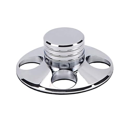 Alnicov Schallplattengewicht-Stabilisator LP Vinyl Plattenspieler Metall Disc Stabilisator Record Weight HiFi für LP Vinyl Record Player (Silber) von Alnicov