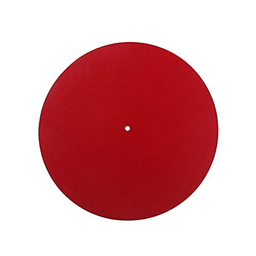 Alnicov Plattenspieler Wollmatte 30 cm Audiophile Pad antistatisch LP Spieler Anti-Vibration von Alnicov