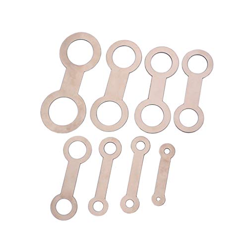 Alnicov 8-teiliges Saxophon-Reparaturset,Saxophon-Pad,Leather Pads Repair Tools von Alnicov