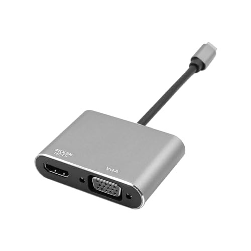 Alnicov USB Typ C zu HDMI VGA 2k 4K? Adapter Typ C Hub USB3.1 Aluminiumlegierung + ABS-Gehäuse Alnicov USB Typ C zu HDMI VGA 2k 4K? Adapter Typ C Hub USB3.1 Aluminiumlegierung + ABS-Gehäuse von Alnicov