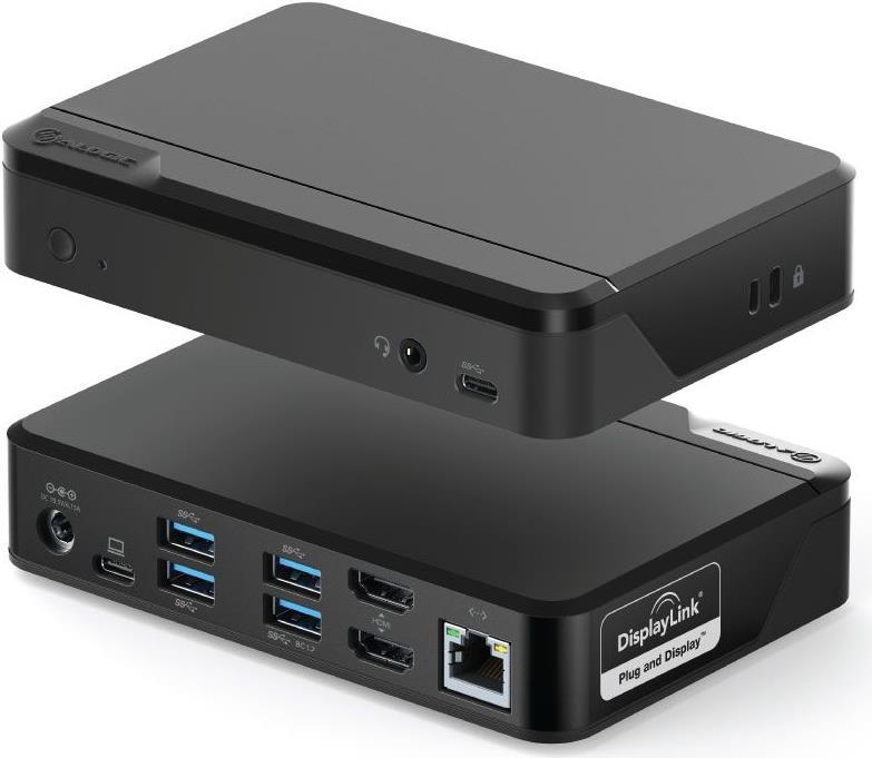 ALOGIC DUTHDPR - USB 3.2 Gen 1 (3.1 Gen 1) Type-C - 3.5mm - HDMI - RJ-45 - USB 3.2 Gen 1 (3.1 Gen 1) Type-A - USB 3.2 Gen 1 (3.1 Gen 1) Type-C - 1920 x 1080 Pixel - 5000 Mbit/s - Schwarz - Acrylnitril-Butadien-Styrol (ABS) (DUTHDPR) von Alogic