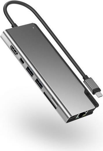 ALOGIC ULDPLSV2-SGR Notebook-Dockingstation & Portreplikator Kabelgebunden USB 3.2 Gen 1 (3.1 Gen 1) Type-C Schwarz - Grau (ULDPLSV2-SGR) von Alogic