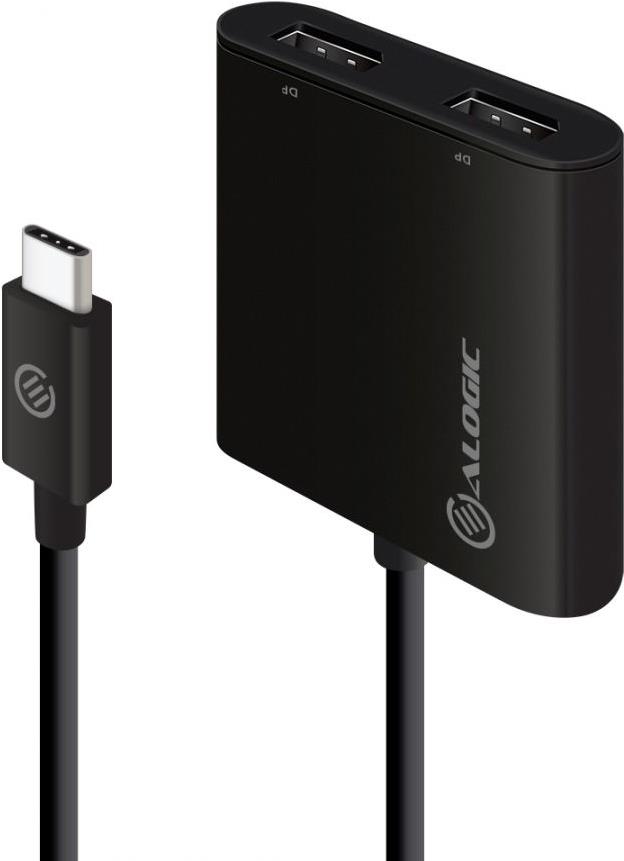 ALOGIC - Videoadapter - USB-C (M) zu DisplayPort (W) - DisplayPort 2.0 - 30 cm - unterstützt 4K 30 Hz (3840 x 2160) - schwarzer ABS (UC2DP-ADP) von Alogic