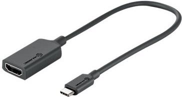 Alogic Adapter USB- C -> HDMI M/F 0.15m schwarz - Adapter - Digital/Daten - Digital/Display/Video - 0,15 m (EL2UCHD-ADP) von Alogic