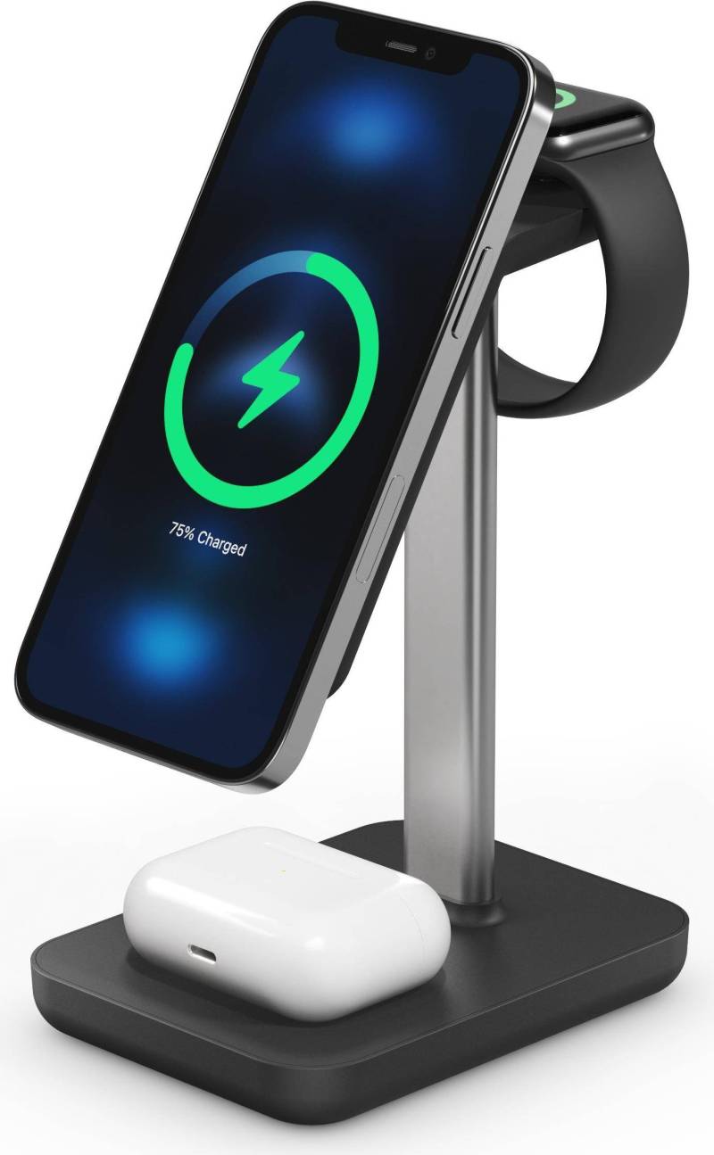 Alogic Reiseladegerät kabellos MagSafe 3in1          schwarz von Alogic
