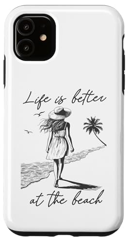 Das Leben ist besser am Strand Retro-Frauen-Küstenurlaub Hülle für iPhone 11 von Aloha Hawaii Hawaiian Island Vacation Beach Lover