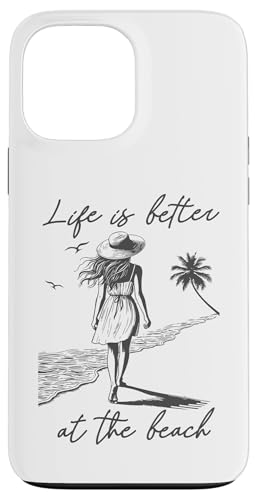 Das Leben ist besser am Strand Retro-Frauen-Küstenurlaub Hülle für iPhone 13 Pro Max von Aloha Hawaii Hawaiian Island Vacation Beach Lover