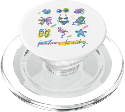 "Feelin' Beachy" Retro Flamingo Bikini Seestern Sonnenbrille PopSockets PopGrip für MagSafe "Feelin' Beachy" Retro Flamingo Bikini Seestern Sonnenbrille PopSockets PopGrip für MagSafe von Aloha Hawaii Hawaiian Island Vacation Beach Lover
