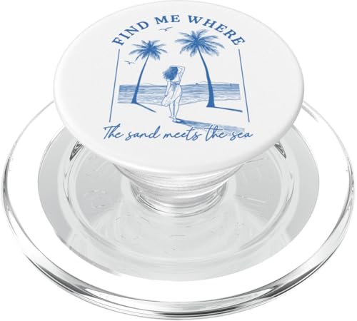 Finde mich, wo der Sand auf das Meer trifft Beach Palms Girl Ocean PopSockets PopGrip für MagSafe Finde mich, wo der Sand auf das Meer trifft Beach Palms Girl Ocean PopSockets PopGrip für MagSafe von Aloha Hawaii Hawaiian Island Vacation Beach Lover