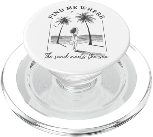 Finde mich, wo der Sand auf das Meer trifft Beach Palms Girl Ocean PopSockets PopGrip für MagSafe Finde mich, wo der Sand auf das Meer trifft Beach Palms Girl Ocean PopSockets PopGrip für MagSafe von Aloha Hawaii Hawaiian Island Vacation Beach Lover