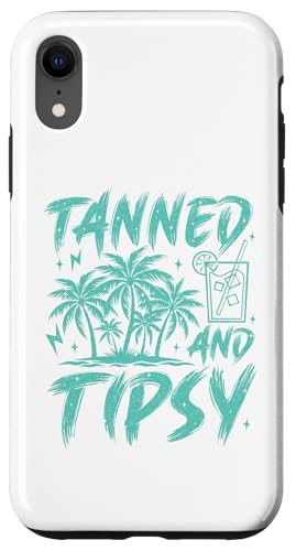 Gebräunt und beschwipst Lustiger Palmencocktail Sommer-Strandspaß Hülle für iPhone XR von Aloha Hawaii Hawaiian Island Vacation Beach Lover