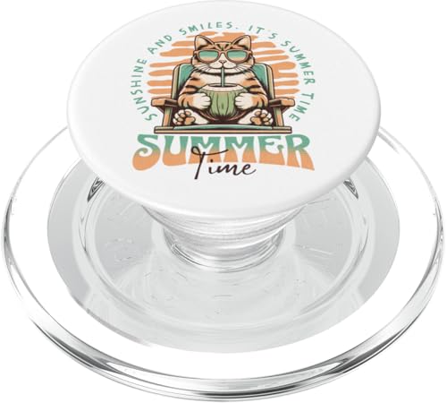 Lustige Katze trinkt Kokosnuss Retro Sommer Strand Männer Frauen Kinder PopSockets PopGrip für MagSafe Lustige Katze trinkt Kokosnuss Retro Sommer Strand Männer Frauen Kinder PopSockets PopGrip für MagSafe von Aloha Hawaii Hawaiian Island Vacation Beach Lover