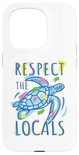 Respect Marine Life Meeresschildkröte Ozean Küste Natur Strand Hülle für iPhone 15 Pro von Aloha Hawaii Hawaiian Island Vacation Beach Lover