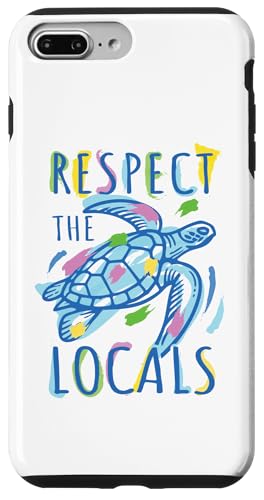 Respect Marine Life Meeresschildkröte Ozean Küste Natur Strand Hülle für iPhone 7 Plus/8 Plus von Aloha Hawaii Hawaiian Island Vacation Beach Lover
