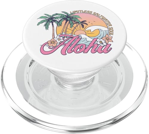 Retro Aloha Sonnenuntergang Palmen Tropische Blumen Surfen Wellen PopSockets PopGrip für MagSafe Retro Aloha Sonnenuntergang Palmen Tropische Blumen Surfen Wellen PopSockets PopGrip für MagSafe von Aloha Hawaii Hawaiian Island Vacation Beach Lover