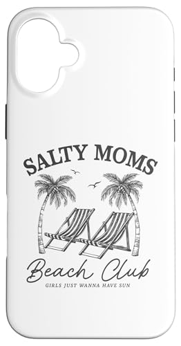 Salty Moms Beach Club Lounge Chair Palme Funny Summer Hülle für iPhone 16 Plus von Aloha Hawaii Hawaiian Island Vacation Beach Lover