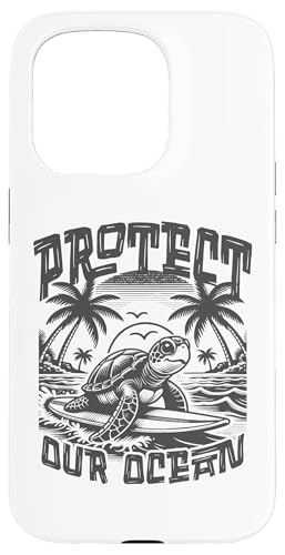 Save Sea Life Schildkröten-T-Shirt, schützt unseren Ozean, Surfen, Strand, Natur Hülle für iPhone 15 Pro von Aloha Hawaii Hawaiian Island Vacation Beach Lover