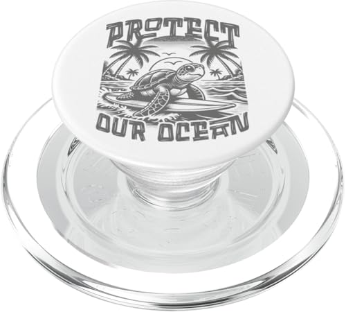 Save Sea Life Schildkröten-T-Shirt, schützt unseren Ozean, Surfen, Strand, Natur PopSockets PopGrip für MagSafe von Aloha Hawaii Hawaiian Island Vacation Beach Lover