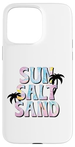 Sonnensalz Sand Pastell Batik-Palme Strand Vibe Urlaub Hülle für iPhone 15 Pro Max von Aloha Hawaii Hawaiian Island Vacation Beach Lover