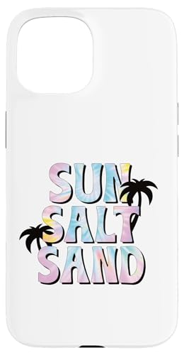 Sonnensalz Sand Pastell Batik-Palme Strand Vibe Urlaub Hülle für iPhone 15 von Aloha Hawaii Hawaiian Island Vacation Beach Lover