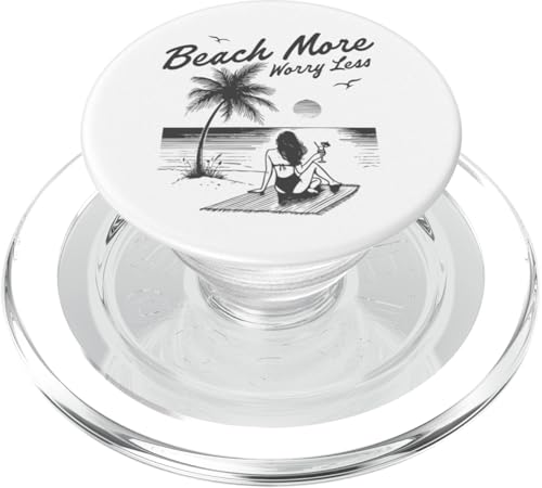 Strandmädchen im Retro-Stil bei Sonnenuntergang, entspannt sich unter einer Palme PopSockets PopGrip für MagSafe Strandmädchen im Retro-Stil bei Sonnenuntergang, entspannt sich unter einer Palme PopSockets PopGrip für MagSafe von Aloha Hawaii Hawaiian Island Vacation Beach Lover