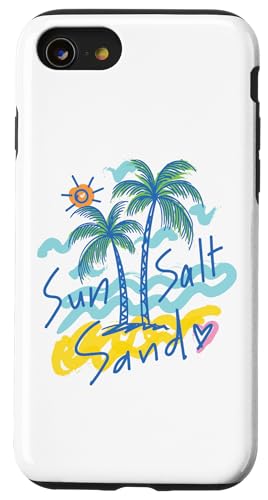 Sun Salt Sand Palmenhemd im Retro-Look für Sommer und Strandurlaub Hülle für iPhone SE (2020) / 7 / 8 von Aloha Hawaii Hawaiian Island Vacation Beach Lover