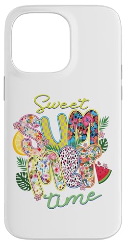 Sweet Summertime Floral Leopard Wassermelone Spaß Urlaub Niedlich Hülle für iPhone 14 Pro Max von Aloha Hawaii Hawaiian Island Vacation Beach Lover