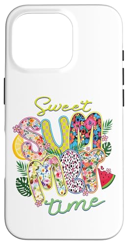 Sweet Summertime Floral Leopard Wassermelone Spaß Urlaub Niedlich Hülle für iPhone 16 Pro von Aloha Hawaii Hawaiian Island Vacation Beach Lover