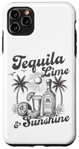 Tequila Lime & Sunshine Retro Beach Bar Trinkparty Vibes Hülle für iPhone 11 Pro Max von Aloha Hawaii Hawaiian Island Vacation Beach Lover