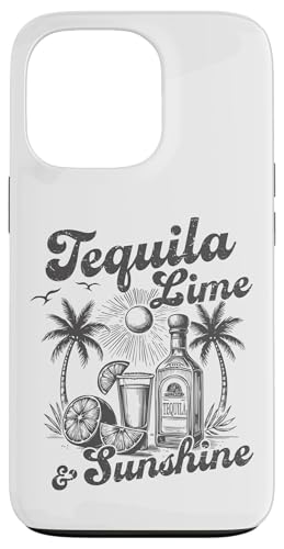 Tequila Lime & Sunshine Retro Beach Bar Trinkparty Vibes Hülle für iPhone 13 Pro von Aloha Hawaii Hawaiian Island Vacation Beach Lover