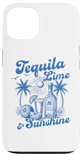 Tequila Lime & Sunshine Retro Beach Bar Trinkparty Vibes Hülle für iPhone 13 von Aloha Hawaii Hawaiian Island Vacation Beach Lover