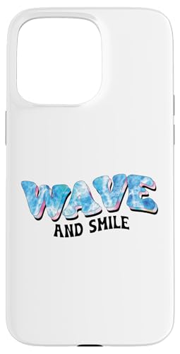 Wave and Smile Ocean, ästhetisches Strand-Surf-Sommerfeeling im Retro-Look Hülle für iPhone 15 Pro Max von Aloha Hawaii Hawaiian Island Vacation Beach Lover