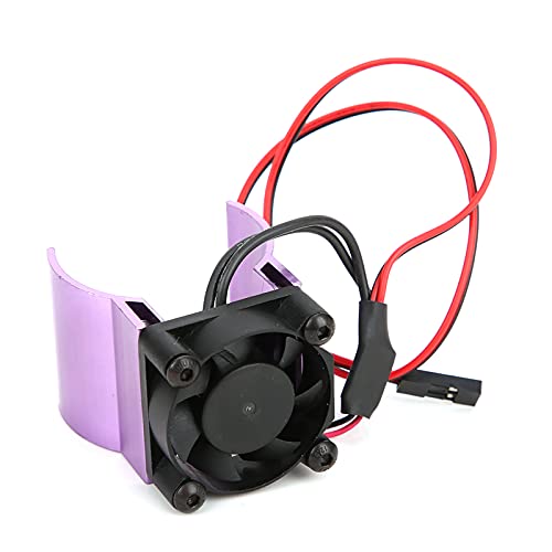 1/10 RC-Auto-Motor-Kühlkörperlüfter, Hohe Thermische Leitfähigkeit, Spezielles Design für -4, Schwarz, Geeignet für Rennwettbewerbe Geeignet (PURPLE) von Alomejor