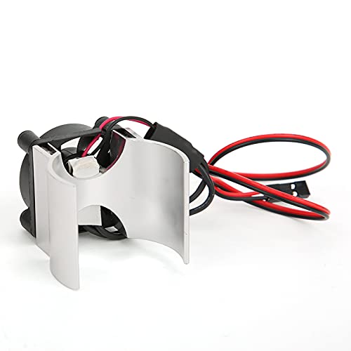 1/10 RC-Auto-Motor-Kühlkörperlüfter, Hohe Thermische Leitfähigkeit, Spezielles Design für -4, Schwarz, Geeignet für Rennwettbewerbe Geeignet (SILVER) von Alomejor