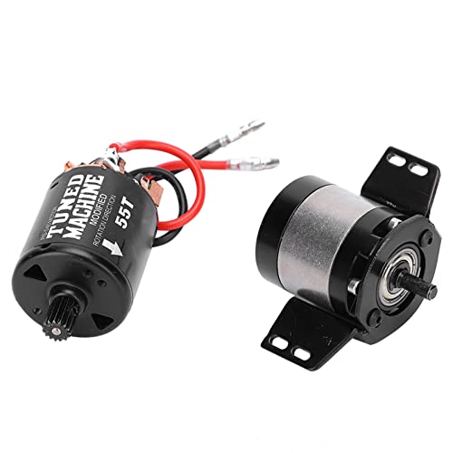 1: 5 -Verhältnisgetriebe Getriebe 540 Gebürstet 55T -Motor für SCX10, Ausgezeichnetes Torsionsmoment Black Metallmaterial für 1/10 RC Auto, Zuverlässig und Langlebig 1: 5 -Verhältnisgetriebe Getriebe 540 Gebürstet 55T -Motor für SCX10, Ausgezeichnetes Torsionsmoment Black Metallmaterial für 1/10 RC Auto, Zuverlässig und Langlebig von Alomejor