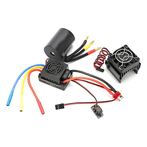 3650 3100 KV Wasserdicht 4 Poles Bürstenloser Motor 60A ESC -Kühlkörper -Kombination für 1/10 RC Auto, Hochleistungseffizient 3650 Motor ESC Set für Hobbyisten und Enthusiasten 3650 3100 KV Wasserdicht 4 Poles Bürstenloser Motor 60A ESC -Kühlkörper -Kombination für 1/10 RC Auto, Hochleistungseffizient 3650 Motor ESC Set für Hobbyisten und Enthusiasten von Alomejor