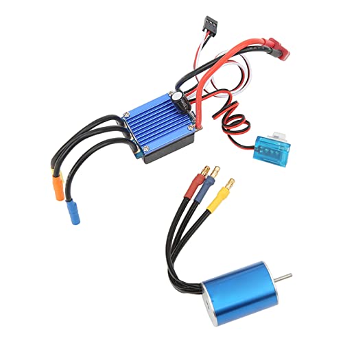 4500KV High Torsion Bürstenloser Motor mit 25A Bürstenloser ESC -Upgrade -Kombination für RC Auto, für HSP Wltoys 1/16 1/18, Aluminiumlegierung Dunkelblaues Set 4500KV High Torsion Bürstenloser Motor mit 25A Bürstenloser ESC -Upgrade -Kombination für RC Auto, für HSP Wltoys 1/16 1/18, Aluminiumlegierung Dunkelblaues Set von Alomejor