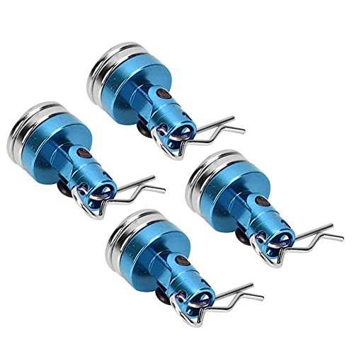4PCS Magnetic Säule für SCX10 HSP 1/10 RC RC, Hochwertige Aluminiumlegierung, Leicht und Einfach zu Installieren, Geeignet für Ferngesteuerte Autoventilatoren, in Lila/Blau/Orange/Orange / von Alomejor